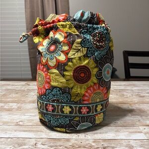 Vera Bradley Brown and Yellow Accent Bag